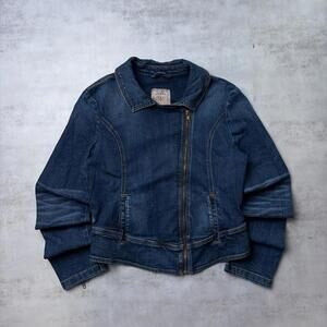 Y2K Blue Guess Grunge Denim Jacket